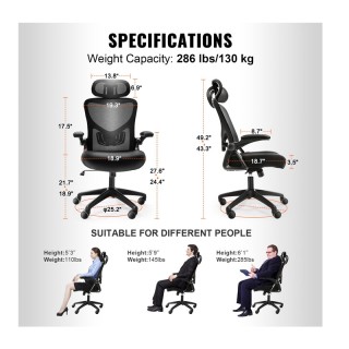 Καρέκλα Γραφείου VEVOR 840349963877 Καρέκλα Γραφείου VEVOR 840349963877