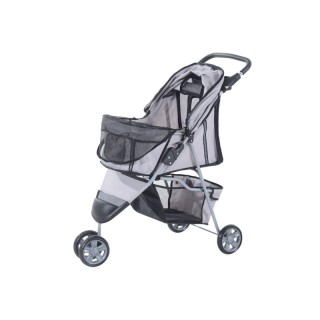 Καρότσι Μεταφοράς Κατοικιδίου 75 x 45 x 97 cm Χρώματος Γκρι PawHut ...