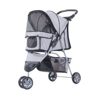 Καρότσι Μεταφοράς Κατοικιδίου 75 x 45 x 97 cm Χρώματος Γκρι PawHut ... Καρότσι Μεταφοράς Κατοικιδίου 75 x 45 x 97 cm Χρώματος Γκρι PawHut ...