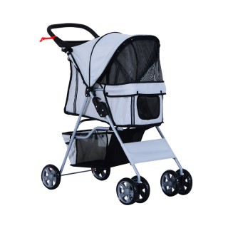 Καρότσι Μεταφοράς Κατοικιδίου 75 x 45 x 97 cm Χρώματος Γκρι PawHut ... Καρότσι Μεταφοράς Κατοικιδίου 75 x 45 x 97 cm Χρώματος Γκρι PawHut ...