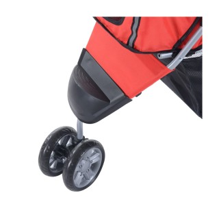 Καρότσι Μεταφοράς Κατοικιδίου 75 x 45 x 97 cm Χρώματος Κόκκινο PawH...