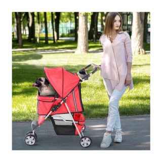 Καρότσι Μεταφοράς Κατοικιδίου 75 x 45 x 97 cm Χρώματος Κόκκινο PawH... Καρότσι Μεταφοράς Κατοικιδίου 75 x 45 x 97 cm Χρώματος Κόκκινο PawH...