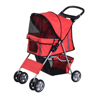Καρότσι Μεταφοράς Κατοικιδίου 75 x 45 x 97 cm Χρώματος Κόκκινο PawH... Καρότσι Μεταφοράς Κατοικιδίου 75 x 45 x 97 cm Χρώματος Κόκκινο PawH...