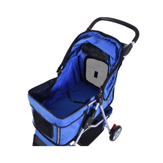 Καρότσι Μεταφοράς Κατοικιδίου 75 x 45 x 97 cm Χρώματος Μπλε PawHut ...