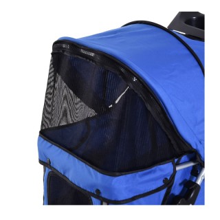 Καρότσι Μεταφοράς Κατοικιδίου 75 x 45 x 97 cm Χρώματος Μπλε PawHut ... Καρότσι Μεταφοράς Κατοικιδίου 75 x 45 x 97 cm Χρώματος Μπλε PawHut ...