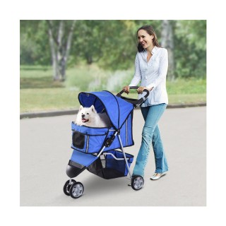 Καρότσι Μεταφοράς Κατοικιδίου 75 x 45 x 97 cm Χρώματος Μπλε PawHut ... Καρότσι Μεταφοράς Κατοικιδίου 75 x 45 x 97 cm Χρώματος Μπλε PawHut ...