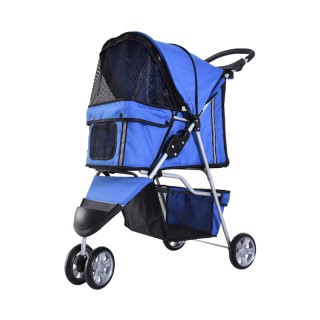 Καρότσι Μεταφοράς Κατοικιδίου 75 x 45 x 97 cm Χρώματος Μπλε PawHut ... Καρότσι Μεταφοράς Κατοικιδίου 75 x 45 x 97 cm Χρώματος Μπλε PawHut ...