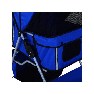 Καρότσι Μεταφοράς Κατοικιδίου 75 x 45 x 97 cm Χρώματος Μπλε PawHut ... Καρότσι Μεταφοράς Κατοικιδίου 75 x 45 x 97 cm Χρώματος Μπλε PawHut ...