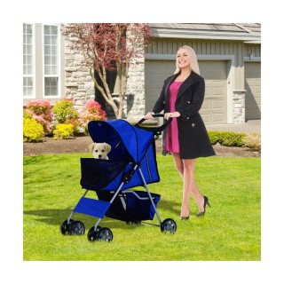 Καρότσι Μεταφοράς Κατοικιδίου 75 x 45 x 97 cm Χρώματος Μπλε PawHut ... Καρότσι Μεταφοράς Κατοικιδίου 75 x 45 x 97 cm Χρώματος Μπλε PawHut ...