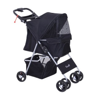 Καρότσι Μεταφοράς Κατοικιδίου 77 x 47 x 101 cm PawHut D00-083BK Καρότσι Μεταφοράς Κατοικιδίου 77 x 47 x 101 cm PawHut D00-083BK