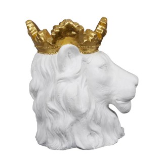 Κασπώ Πολυρητίνης Λιοντάρι 28 x 30.5 x 39.5 cm Χρώματος Λευκό Home ...