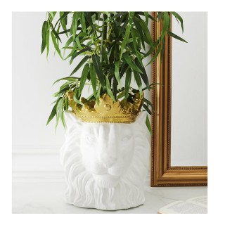 Κασπώ Πολυρητίνης Λιοντάρι 28 x 30.5 x 39.5 cm Χρώματος Λευκό Home ... Κασπώ Πολυρητίνης Λιοντάρι 28 x 30.5 x 39.5 cm Χρώματος Λευκό Home ...