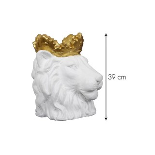 Κασπώ Πολυρητίνης Λιοντάρι 28 x 30.5 x 39.5 cm Χρώματος Λευκό Home ... Κασπώ Πολυρητίνης Λιοντάρι 28 x 30.5 x 39.5 cm Χρώματος Λευκό Home ...