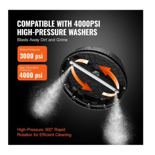 Καθαριστικό Μηχάνημα Επιφάνειας 4000 PSI 10.9 Lt/min VEVOR GYQXJBMQ...