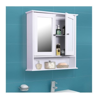 Καθρέπτης Μπάνιου με Ντουλάπι 56 x 13 x 58 cm Kleankin 834-182 Καθρέπτης Μπάνιου με Ντουλάπι 56 x 13 x 58 cm Kleankin 834-182