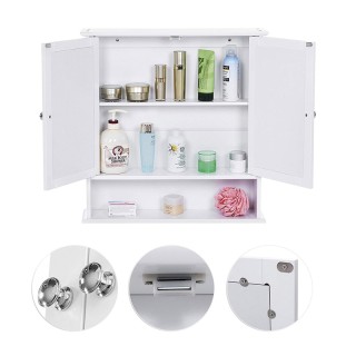 Καθρέπτης Μπάνιου με Ντουλάπι 56 x 13 x 58 cm Songmics LHC002 Καθρέπτης Μπάνιου με Ντουλάπι 56 x 13 x 58 cm Songmics LHC002