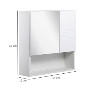 Καθρέπτης Μπάνιου με Ντουλάπι 54 x 15 x 55 cm Kleankin 834-369