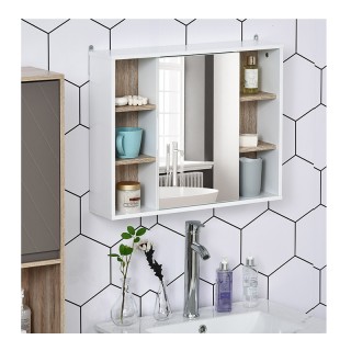 Καθρέπτης Μπάνιου με Ντουλάπι 60 x 14.5 x 49.4 cm HOMCOM 834-245 Καθρέπτης Μπάνιου με Ντουλάπι 60 x 14.5 x 49.4 cm HOMCOM 834-245