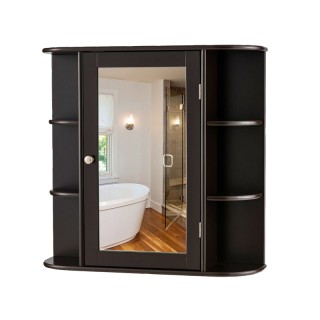 Καθρέπτης Μπάνιου με Ντουλάπι 66 x 16.7 x 63 cm Χρώματος Καφέ Costw... Καθρέπτης Μπάνιου με Ντουλάπι 66 x 16.7 x 63 cm Χρώματος Καφέ Costw...