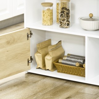 Τραπέζι Bar HOMCOM Μοντέρνο MDF για 2 άτομα με 4 ανοιχτά ράφια και ... Τραπέζι Bar HOMCOM Μοντέρνο MDF για 2 άτομα με 4 ανοιχτά ράφια και ...