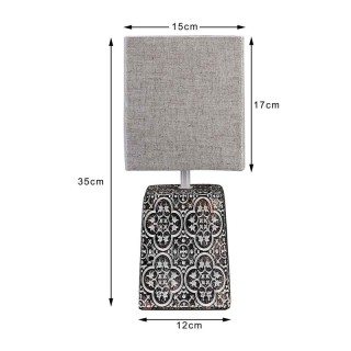 Κεραμικό Επιτραπέζιο Φωτιστικό E27 40 W Bakaji 02826296 Κεραμικό Επιτραπέζιο Φωτιστικό E27 40 W Bakaji 02826296