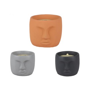 Τσιμεντένιο Κηροπήγιο με Αρωματικό Κερί Muse Natural Living 31882 Τσιμεντένιο Κηροπήγιο με Αρωματικό Κερί Muse Natural Living 31882