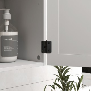 kleankin Country Style Ξύλινο ντουλάπι τοίχου μπάνιου με ρυθμιζόμεν... kleankin Country Style Ξύλινο ντουλάπι τοίχου μπάνιου με ρυθμιζόμεν...