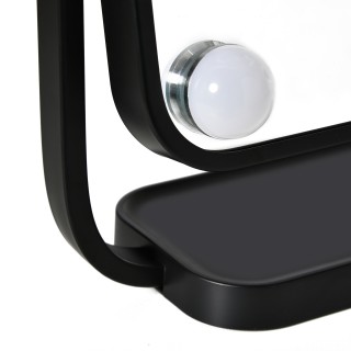 Ανακλινόμενος καθρέφτης μακιγιάζ HOMCOM με 12 φώτα LED και φωτεινότ... Ανακλινόμενος καθρέφτης μακιγιάζ HOMCOM με 12 φώτα LED και φωτεινότ...