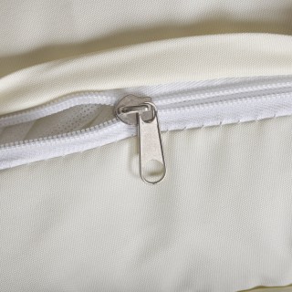 Outsunny Πτυσσόμενη ξαπλώστρα σε μαύρο PE Rattan με λευκό στρώμα κρ...