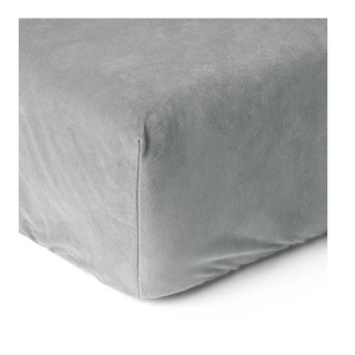 King Size Βελούδινο Σεντόνι με Λάστιχο 180 x 200 cm Χρώματος Γκρι S... King Size Βελούδινο Σεντόνι με Λάστιχο 180 x 200 cm Χρώματος Γκρι S...