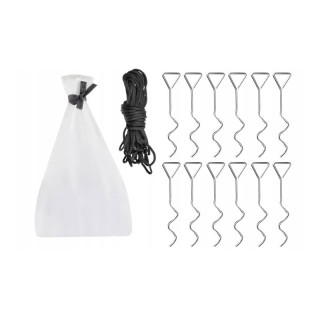 Κιόσκι Κήπου με 4 Παράθυρα και Φωτισμό LED 350 x 350 x 240 cm SPM 1...