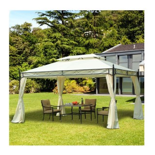 Κιόσκι Κήπου με Μεταλλικό Σκελετό 300 x 400 x 280 cm Outsunny 01-0872 Κιόσκι Κήπου με Μεταλλικό Σκελετό 300 x 400 x 280 cm Outsunny 01-0872