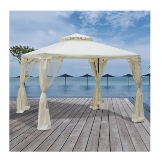 Κιόσκι Κήπου με Μεταλλικό Σκελετό και Κουνουπιέρες 294 x 294 x 265 ... Κιόσκι Κήπου με Μεταλλικό Σκελετό και Κουνουπιέρες 294 x 294 x 265 ...