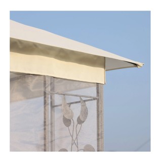 Κιόσκι Κήπου με Μεταλλικό Σκελετό και Κουνουπιέρες 300 x 300 x 265 ... Κιόσκι Κήπου με Μεταλλικό Σκελετό και Κουνουπιέρες 300 x 300 x 265 ...