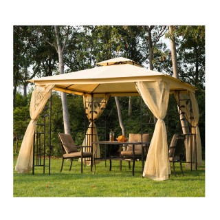 Κιόσκι Κήπου με Μεταλλικό Σκελετό και Κουνουπιέρες 300 x 300 x 265 ... Κιόσκι Κήπου με Μεταλλικό Σκελετό και Κουνουπιέρες 300 x 300 x 265 ...