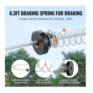 Κιτ ZipLine Εξωτερικού Χώρου για Παιδιά και Ενήλικες 18.2 m VEVOR B... Κιτ ZipLine Εξωτερικού Χώρου για Παιδιά και Ενήλικες 18.2 m VEVOR B...