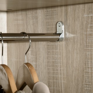 Ντουλάπα HOMCOM 2 Ξύλινες πόρτες με 4 θήκες, 2 συρτάρια και κρεμάστ...