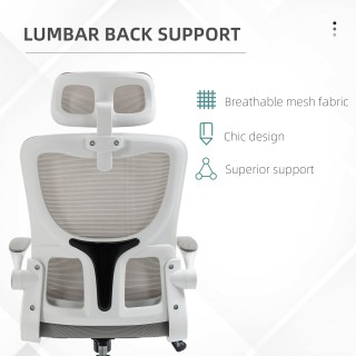 Εργονομική καρέκλα γραφείου Vinsetto με ρυθμιζόμενο ύψος και προσκέ...