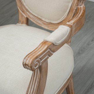 Καρέκλα σαλονιού HOMCOM Classic Style με επένδυση από ύφασμα, 56x54... Καρέκλα σαλονιού HOMCOM Classic Style με επένδυση από ύφασμα, 56x54...
