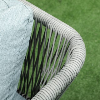 Σετ κήπου 4 τεμαχίων Rattan με τραπεζάκι σαλονιού, 2 γωνιακούς κανα...