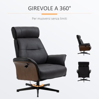 Ανακλινόμενη πολυθρόνα HOMCOM με ρυθμιζόμενο προσκέφαλο και επενδυμ... Ανακλινόμενη πολυθρόνα HOMCOM με ρυθμιζόμενο προσκέφαλο και επενδυμ...