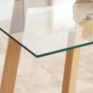 Τραπέζι φαγητού HOMCOM Ορθογώνιο για 6 Άτομα max, από ατσάλι με σκλ... Τραπέζι φαγητού HOMCOM Ορθογώνιο για 6 Άτομα max, από ατσάλι με σκλ...