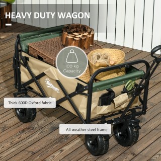 Τρόλεϊ κήπου Outsunny 110L με τηλεσκοπική λαβή και ανοιγόμενο πάτο ... Τρόλεϊ κήπου Outsunny 110L με τηλεσκοπική λαβή και ανοιγόμενο πάτο ...