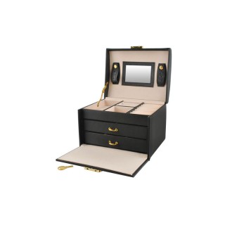 Κοσμηματοθήκη - Μπιζουτιέρα 17.5 x 13.8 x 13.5 cm Χρώματος Μαύρο SP...