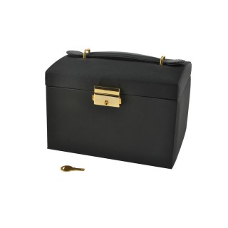 Κοσμηματοθήκη - Μπιζουτιέρα 17.5 x 13.8 x 13.5 cm Χρώματος Μαύρο SP...