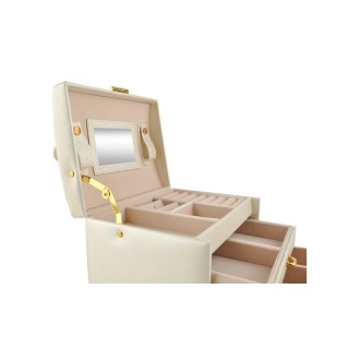 Κοσμηματοθήκη - Μπιζουτιέρα 17.5 x 13.8 x 13.5 cm Χρώματος Μπεζ SPM... Κοσμηματοθήκη - Μπιζουτιέρα 17.5 x 13.8 x 13.5 cm Χρώματος Μπεζ SPM...