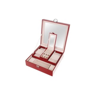 Κοσμηματοθήκη - Μπιζουτιέρα 25.5 x 25.5 x 9 cm Χρώματος Κόκκινο SPM...