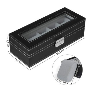 Κοσμηματοθήκη - Μπιζουτιέρα 26.5 x 11 x 8.5 cm Songmics JWB05B Κοσμηματοθήκη - Μπιζουτιέρα 26.5 x 11 x 8.5 cm Songmics JWB05B