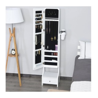 Κοσμηματοθήκη Μπιζουτιέρα 37 x 30 x 158 cm με Ολόσωμο Καθρέπτη και ... Κοσμηματοθήκη Μπιζουτιέρα 37 x 30 x 158 cm με Ολόσωμο Καθρέπτη και ...