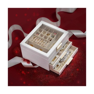 Κοσμηματοθήκη - Μπιζουτιέρα με 2 Συρτάρια 23.1 x 20.3 x 13.5 cm Χρώ... Κοσμηματοθήκη - Μπιζουτιέρα με 2 Συρτάρια 23.1 x 20.3 x 13.5 cm Χρώ...